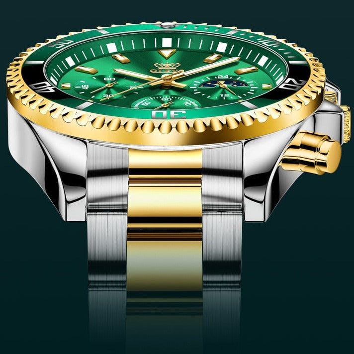 Relógio de Luxo Brazilian Gold-2022 Modelo a Prova D'agua, Promoção Pré-Black Friday