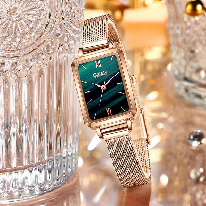 Relógio Feminino The Gold + Bracelete e + Frete Grátis
